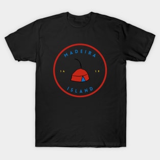 Madeira Island 1419 logo with the traditional folklore hat/carapuça in colour T-Shirt
